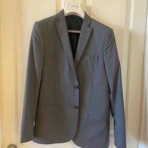 J.Lindeberg Hopper Dressed Wool Gray Slim Fit Sport Coast Blazer Jacket $595 50R